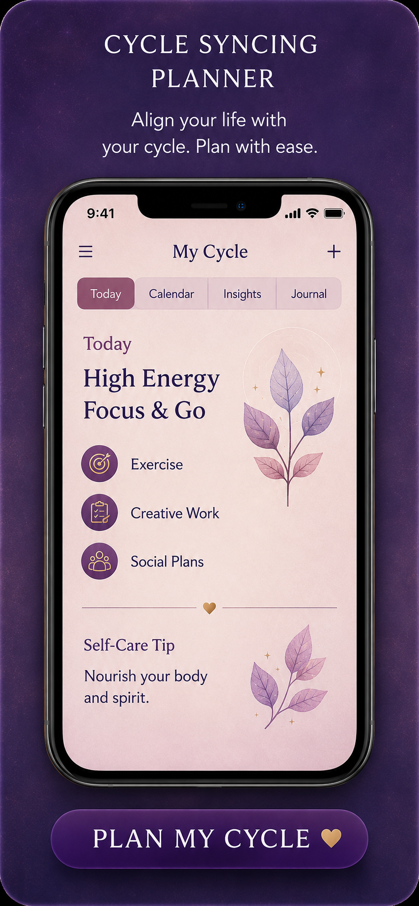 Cycle Syncing Planner tool
