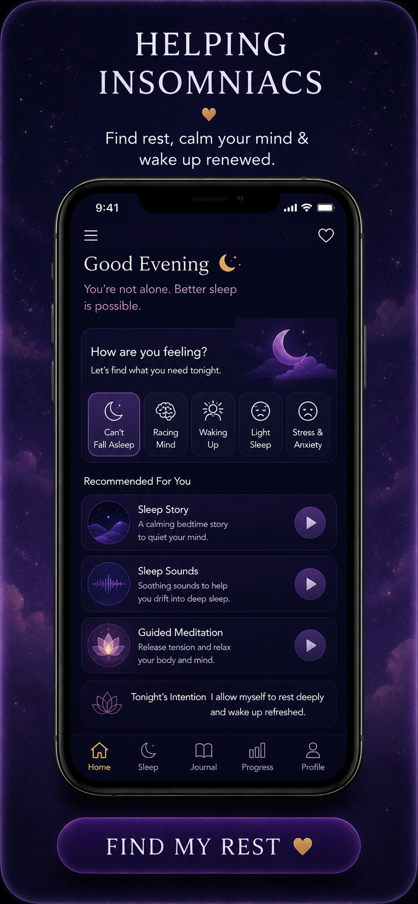 Helping Insomniacs sleep tool