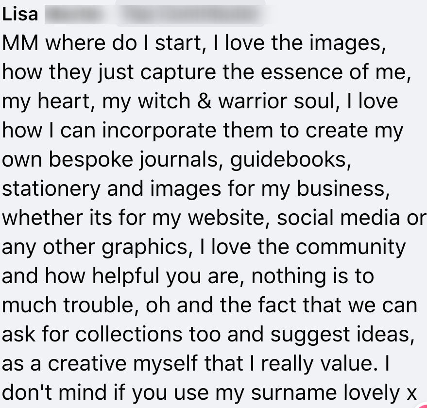 Customer testimonial
