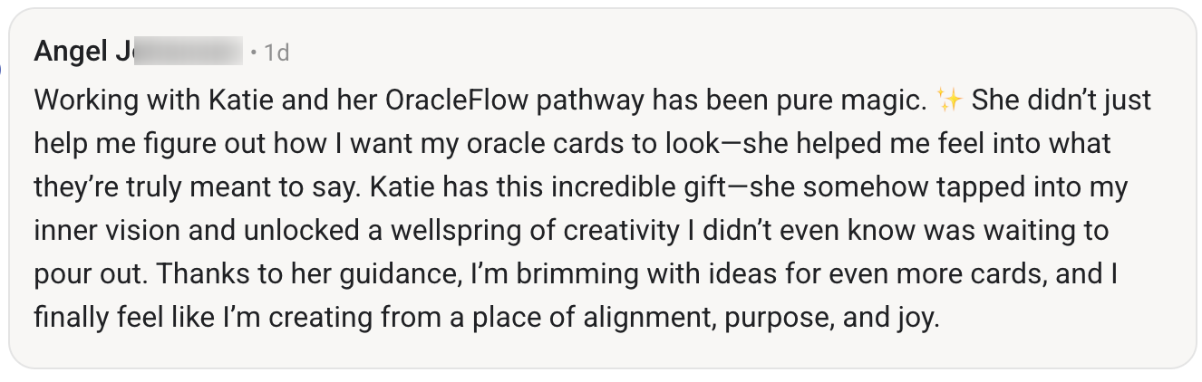 Customer testimonial for Toolkits That Transform
